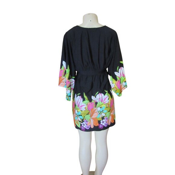 Trina Turk Bouquet Floral Tunic Coverup Dress Size S - Picture 5 of 9